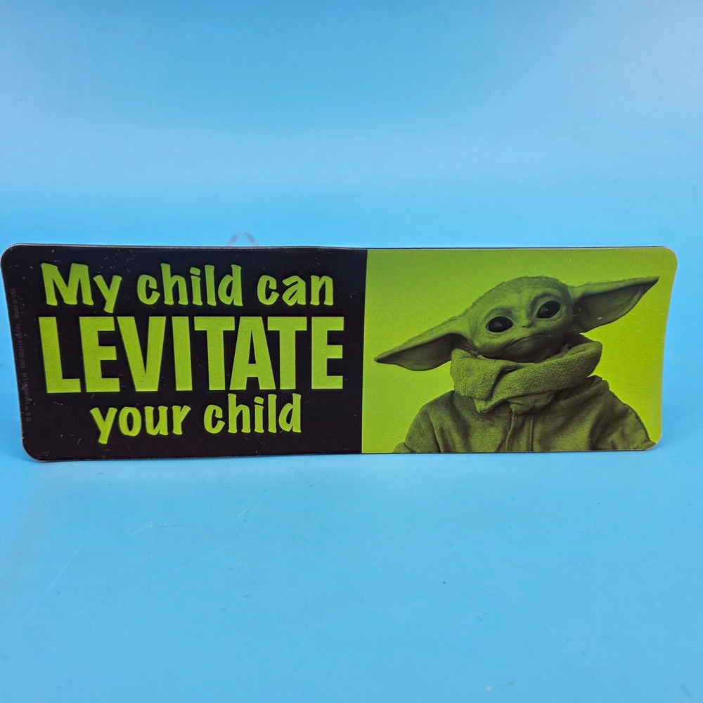Disney Parks Star Wars Grogu Mandalorian My Child Can Levitate Your Child Magnet